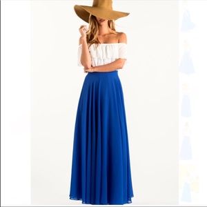 Amelia Blue Maxi Skirt